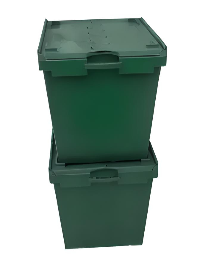 Ящик с крышкой 800х600х620 зеленый