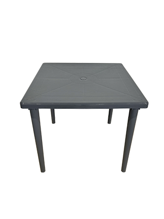 Пластиковый квадратный стол (серый)