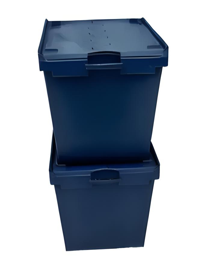 Ящик с крышкой 800х600х620 синий