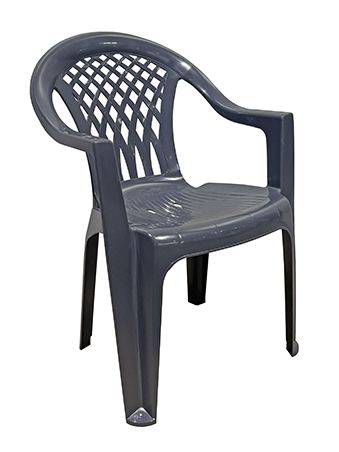 Пластиковое кресло (серое)