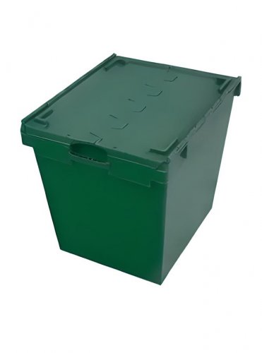 Ящик с крышкой 800х600х620 зеленый