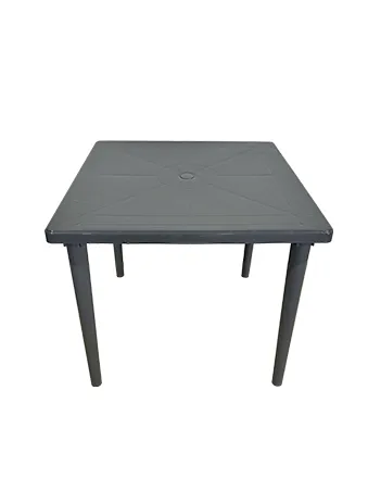 Пластиковый квадратный стол (серый)